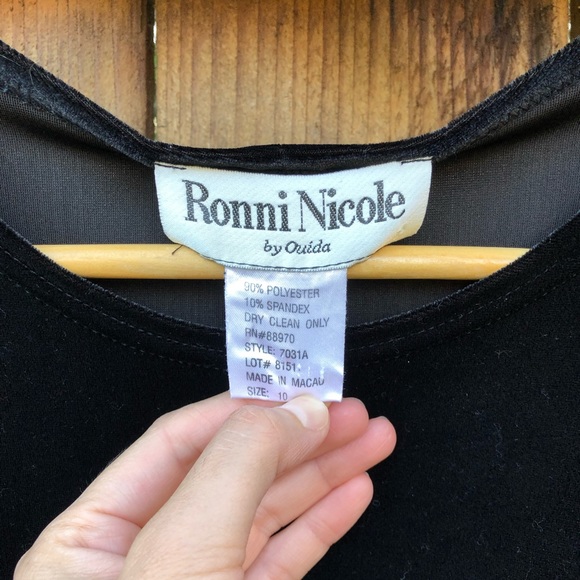 Ronni Nicole Black Suede Dress - Picture 4 of 6